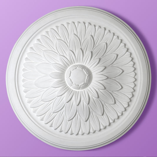 Leaf Ceiling Rose - Sunburst - 420mm