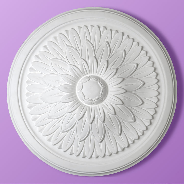 Leaf Ceiling Rose - Sunburst - 420mm