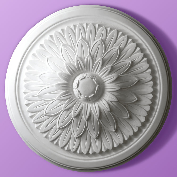 Leaf Ceiling Rose - Sunburst - 420mm