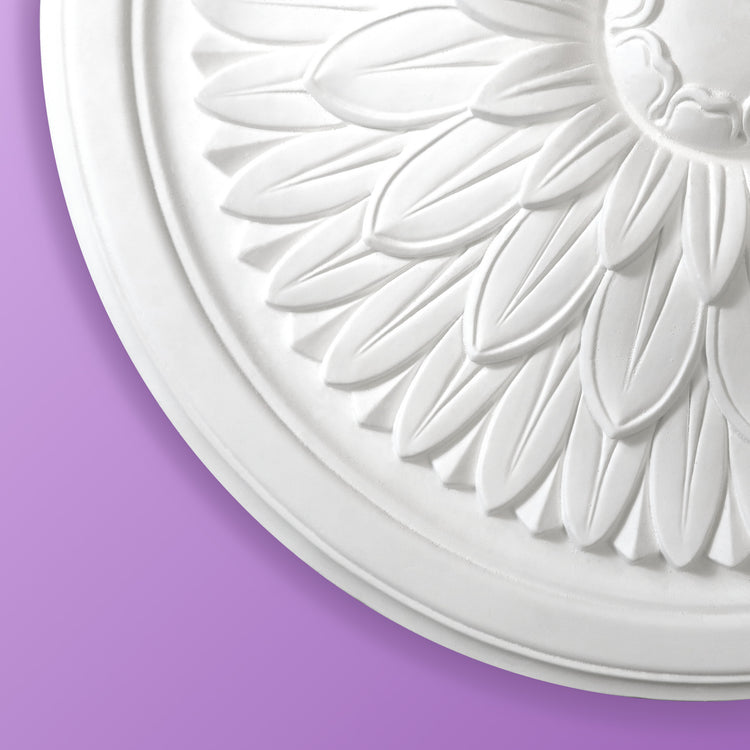 Leaf Ceiling Rose - Sunburst - 420mm