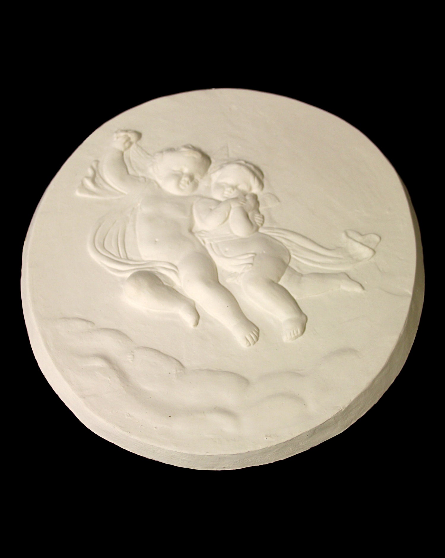 Children Among Clouds Plaster Plaque